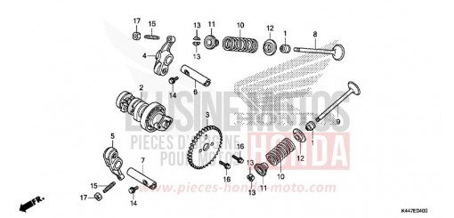 ARBRE A CAMES/SOUPAPE NSC110MPDK de 2019